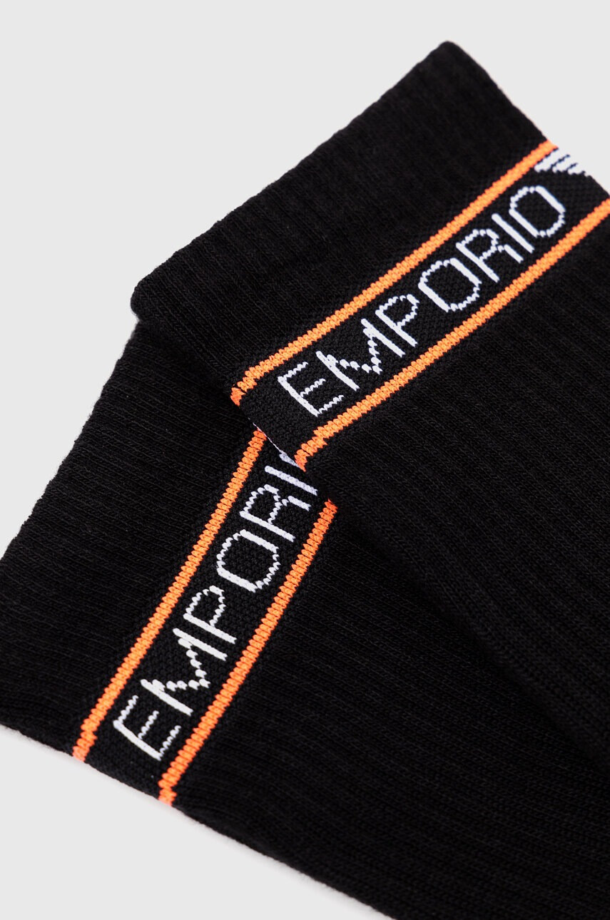 Emporio Armani Underwear Чорапи (2 броя) в черно - Pepit.bg