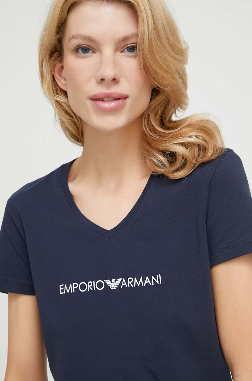 Emporio Armani Underwear Домашна тениска в тъмносиньо - Pepit.bg