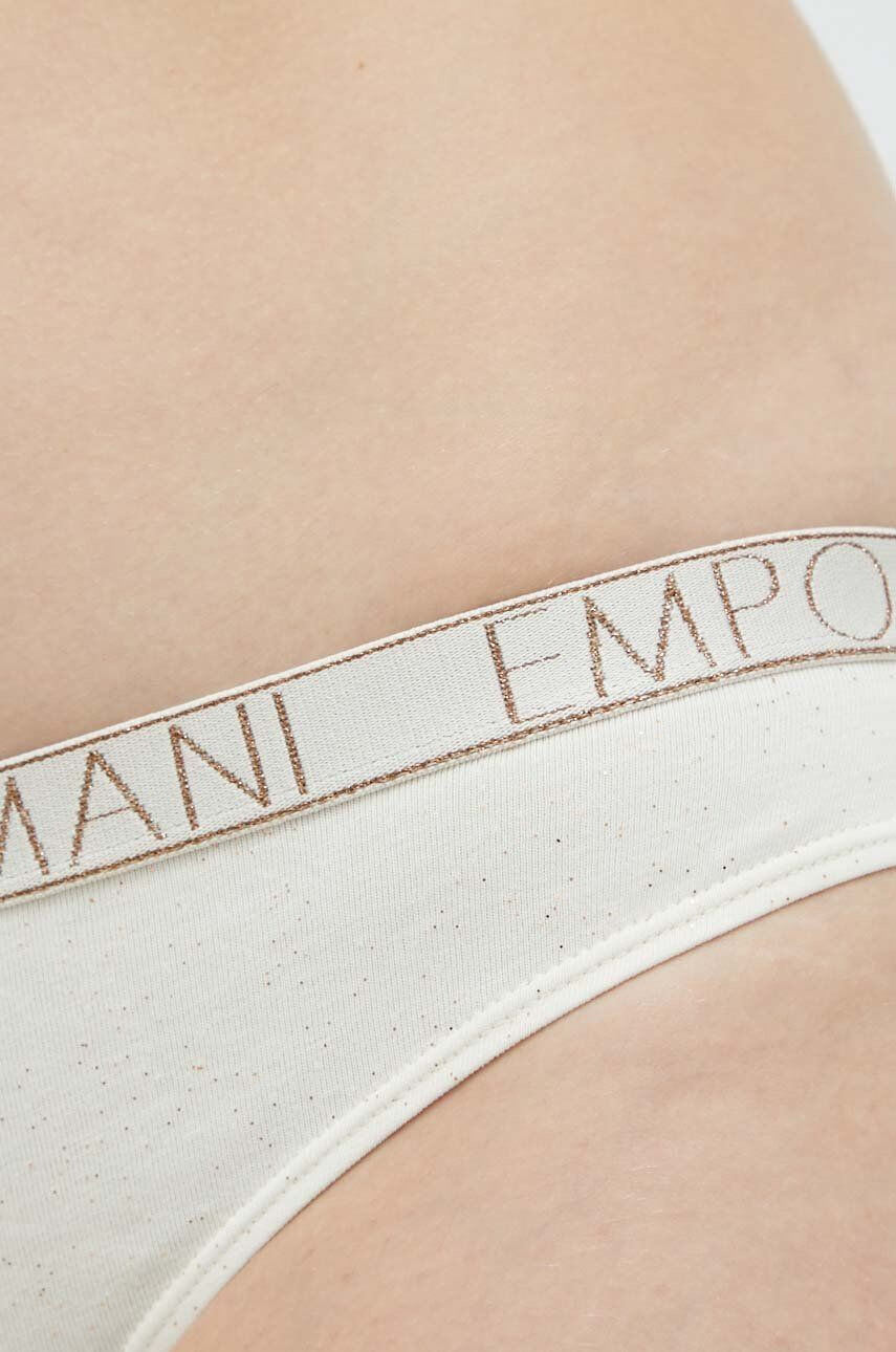 Emporio Armani Underwear Комплект сутиен и бикини в бежово - Pepit.bg