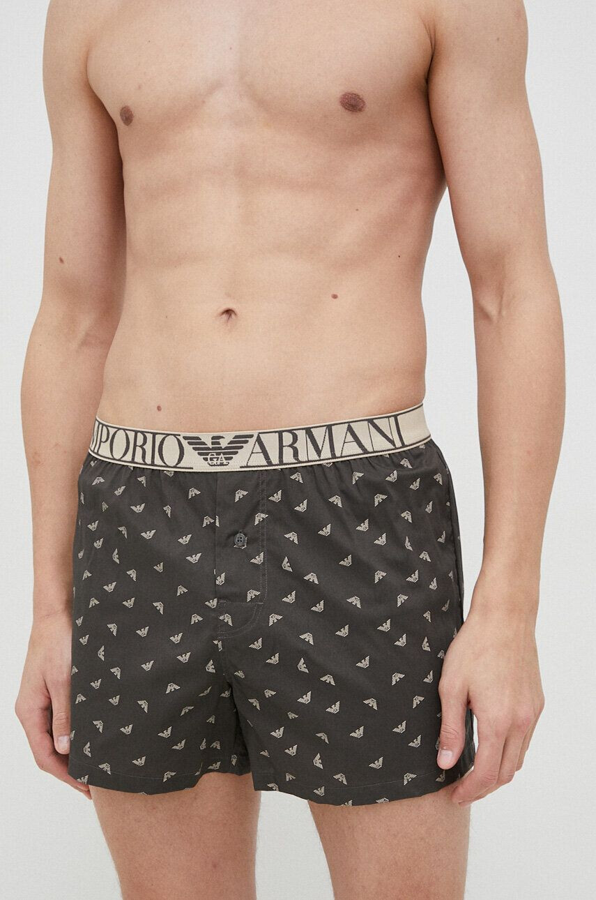 Emporio Armani Underwear Памучни боксерки в сиво - Pepit.bg