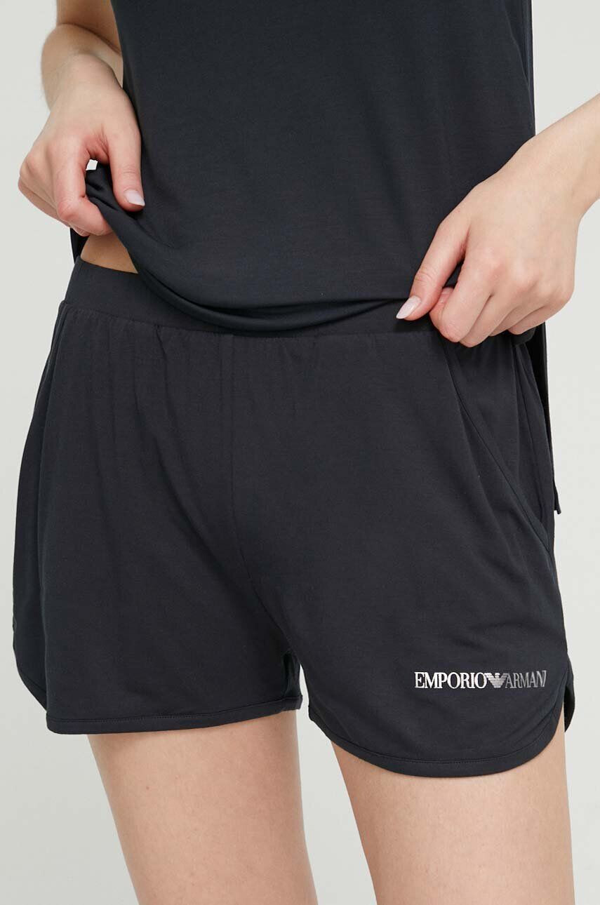 Emporio Armani Underwear Плажни шорти в черно - Pepit.bg