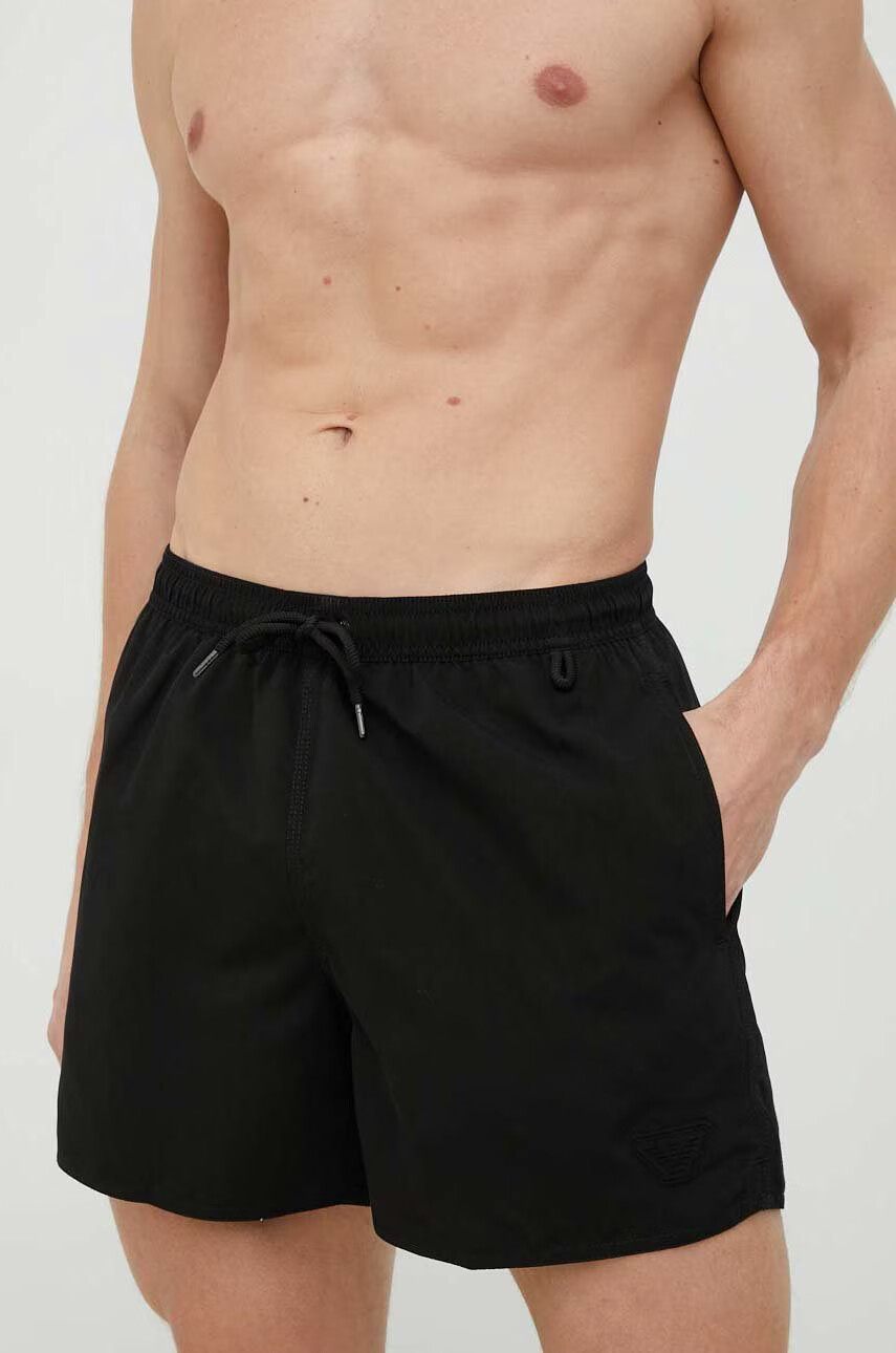 Emporio Armani Underwear Плувни шорти в черно - Pepit.bg