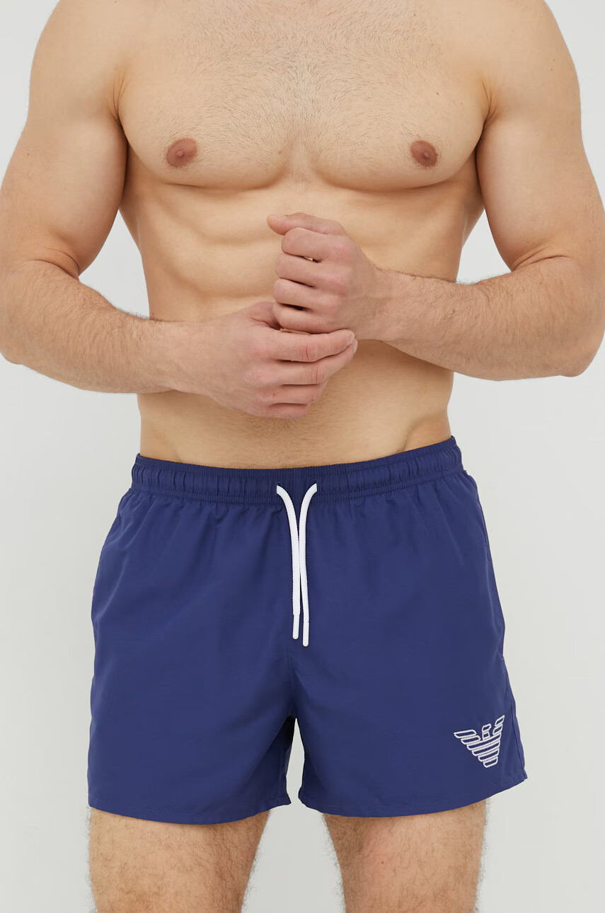Emporio Armani Underwear Плувни шорти в тъмносиньо - Pepit.bg