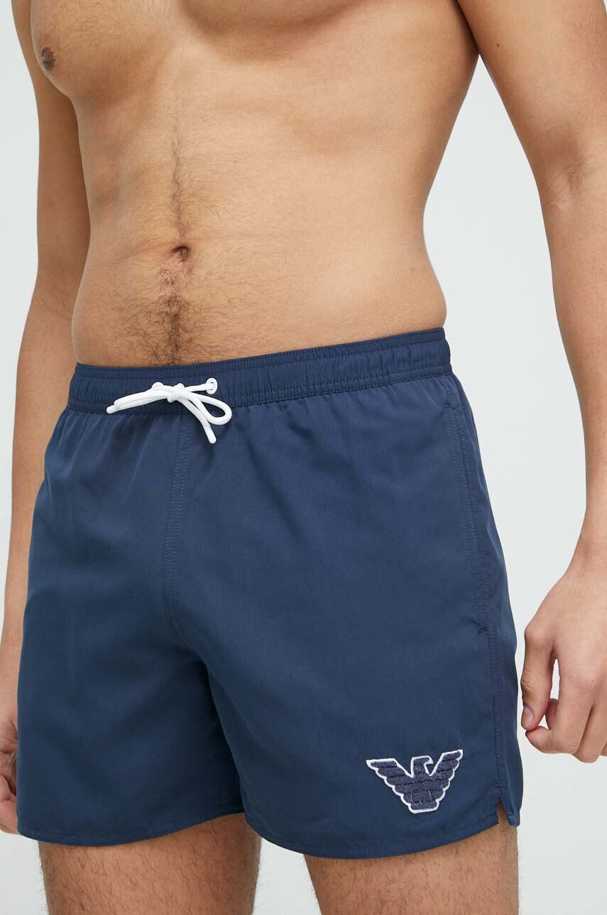 Emporio Armani Underwear Плувни шорти в тъмносиньо - Pepit.bg