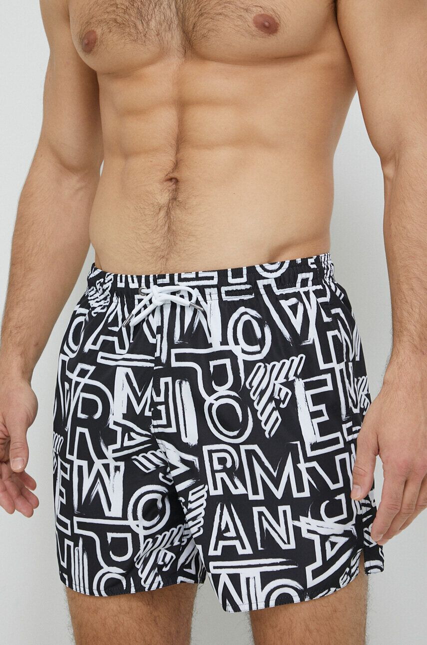 Emporio Armani Underwear Плувни шорти в черно - Pepit.bg