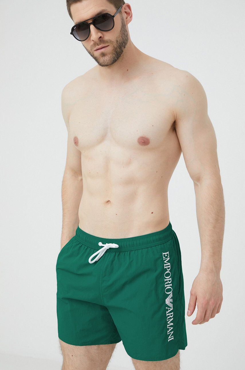 Emporio Armani Underwear Плувни шорти в тъмносиньо - Pepit.bg