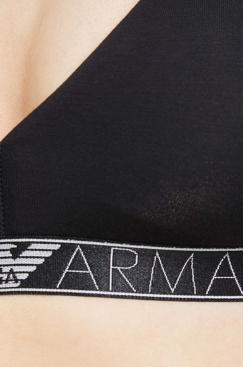 Emporio Armani Underwear Сутиен в черно с изчистен дизайн - Pepit.bg