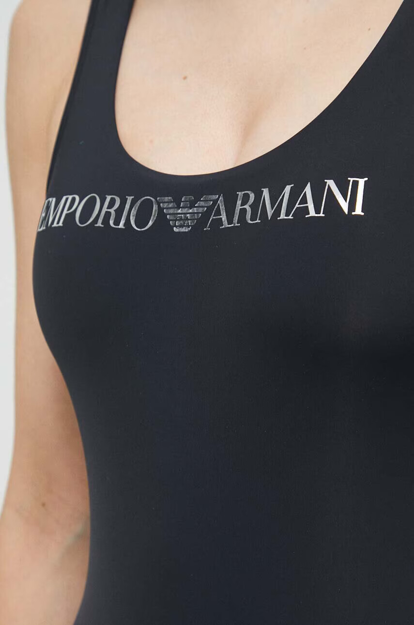 Emporio Armani Underwear Цял бански в черно с леко подплатена чашка - Pepit.bg