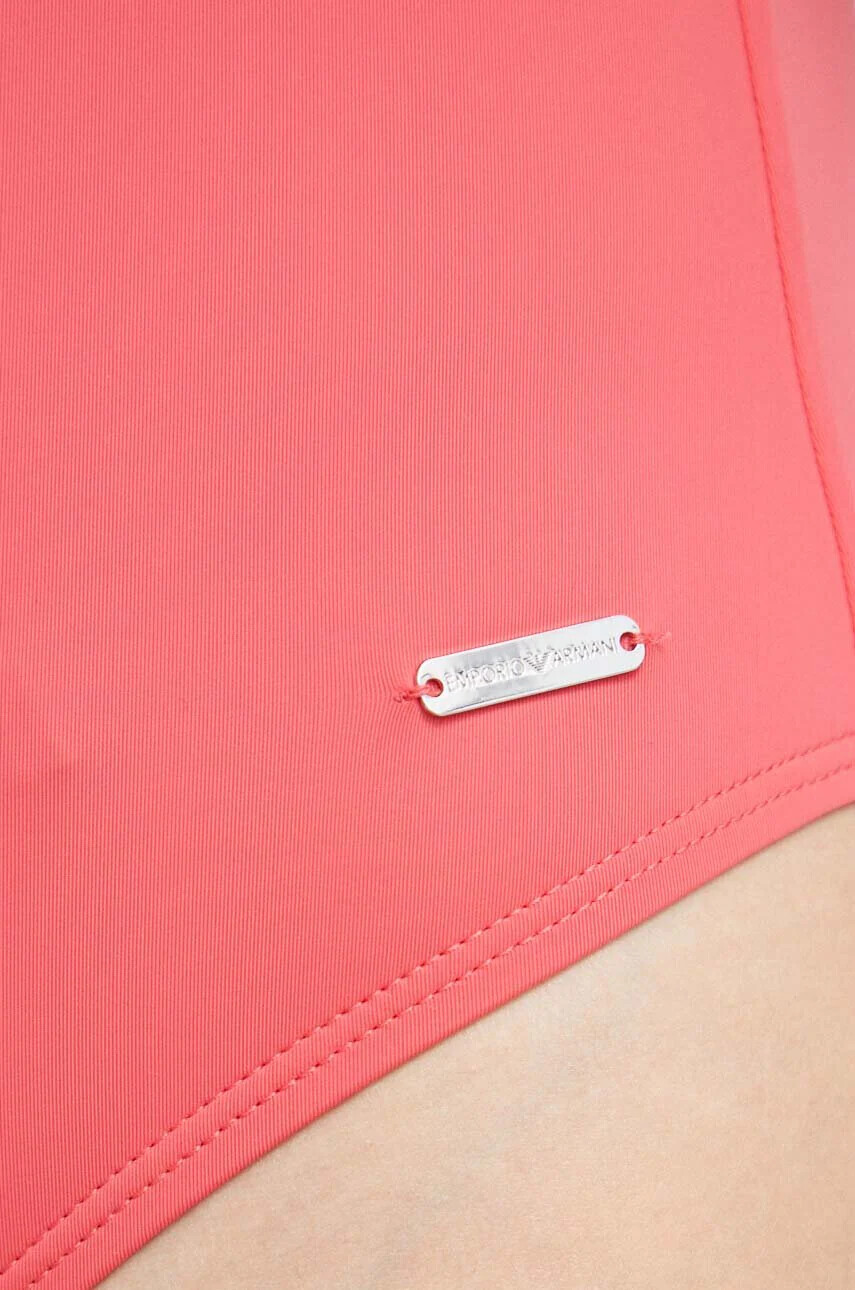 Emporio Armani Underwear Цял бански в червено с леко подплатена чашка - Pepit.bg