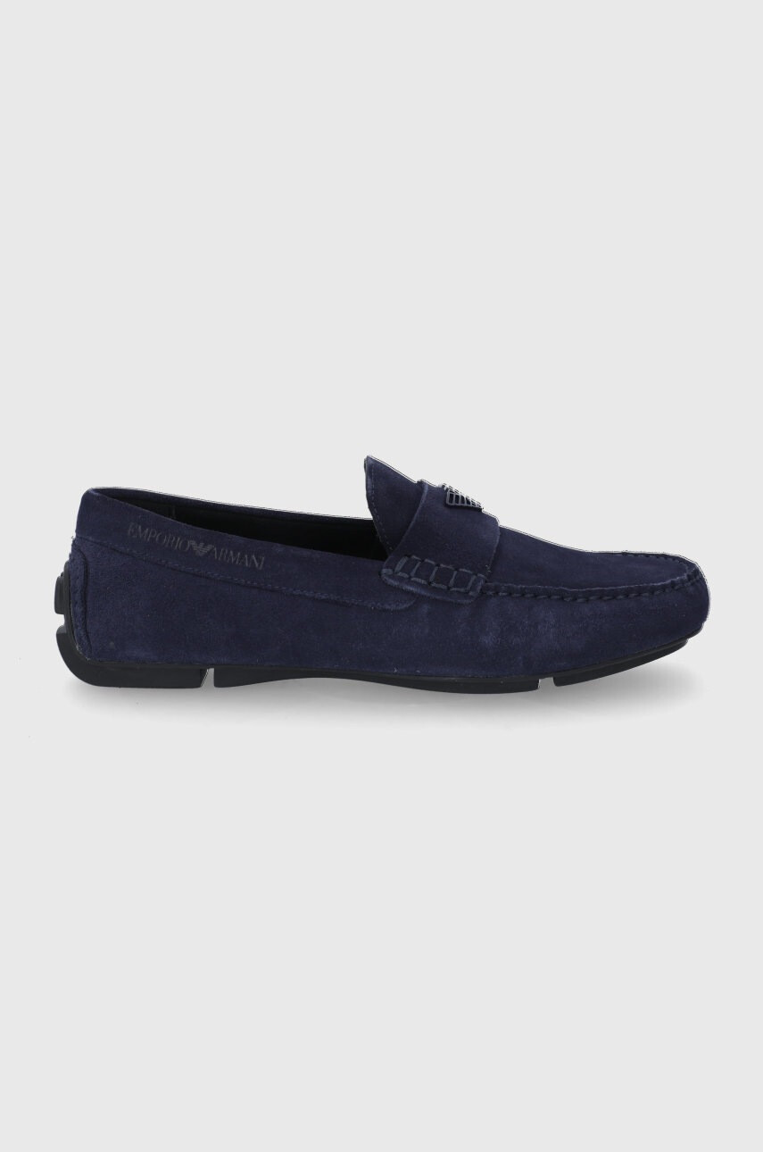 Emporio Armani Велурени мокасини - Pepit.bg