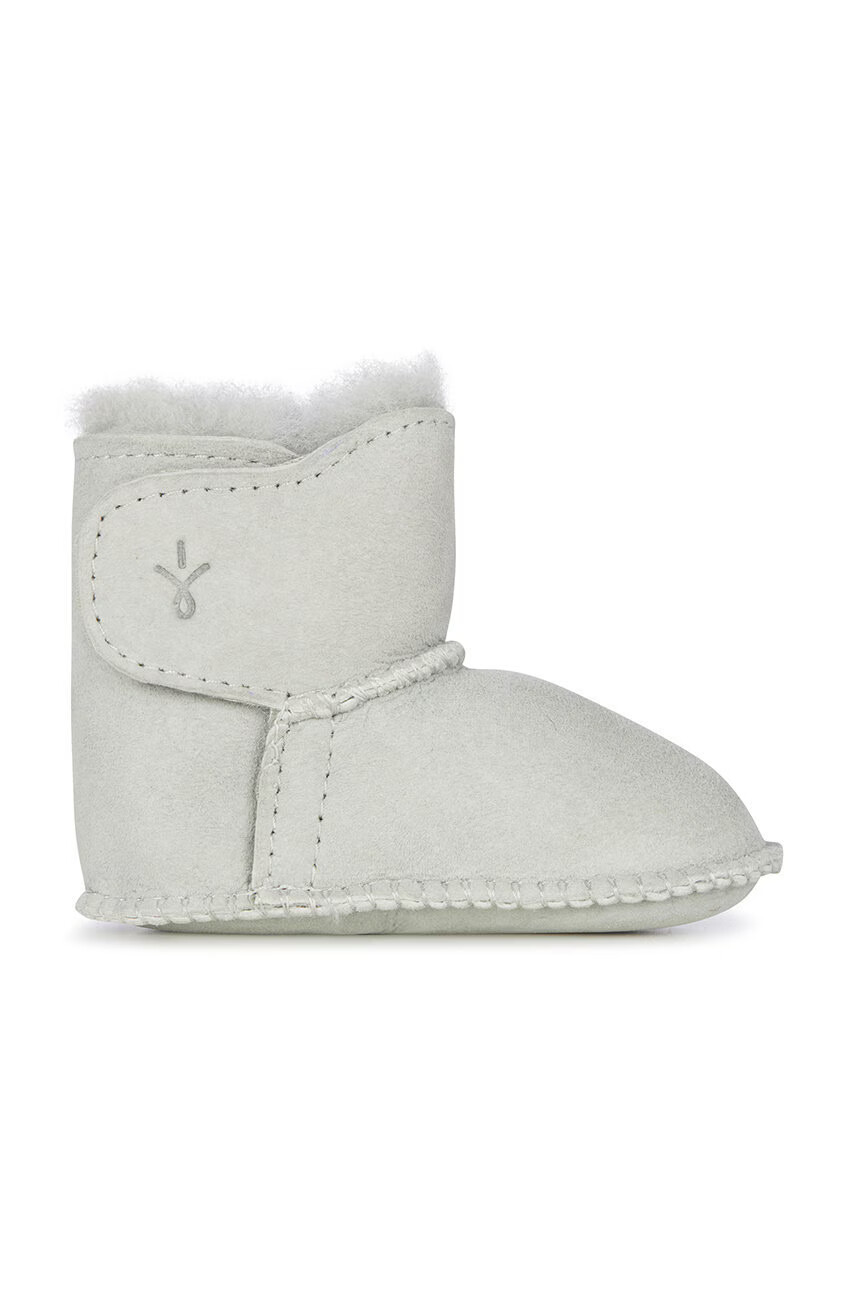 Emu Australia Детски велурени апрески Baby Bootie в сиво - Pepit.bg
