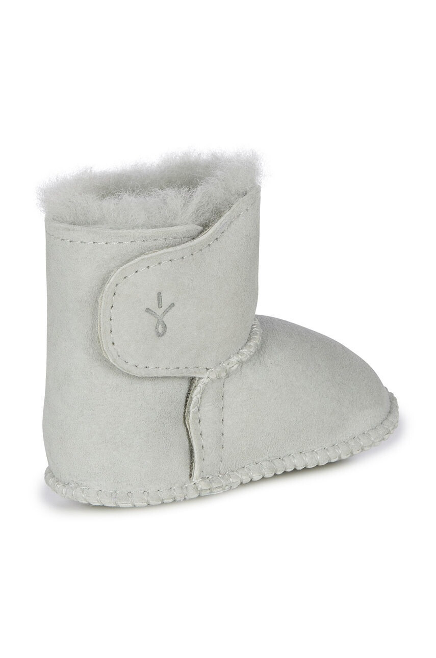 Emu Australia Детски велурени апрески Baby Bootie в сиво - Pepit.bg