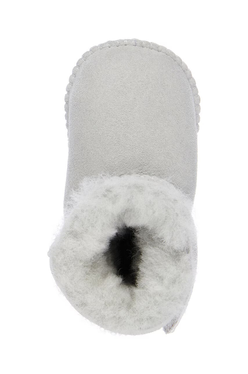 Emu Australia Детски велурени апрески Baby Bootie в сиво - Pepit.bg