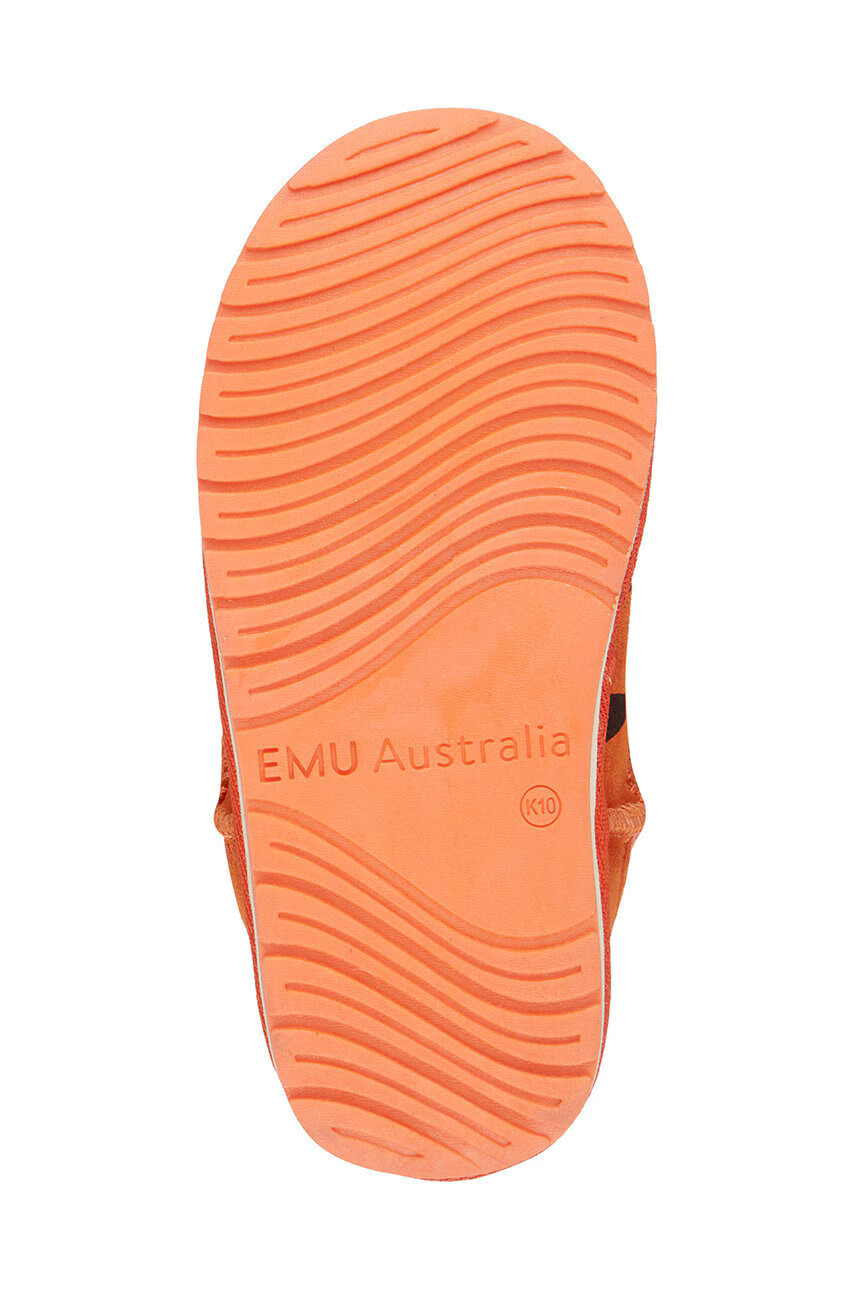 Emu Australia Детски велурени апрески Tiger в оранжево - Pepit.bg