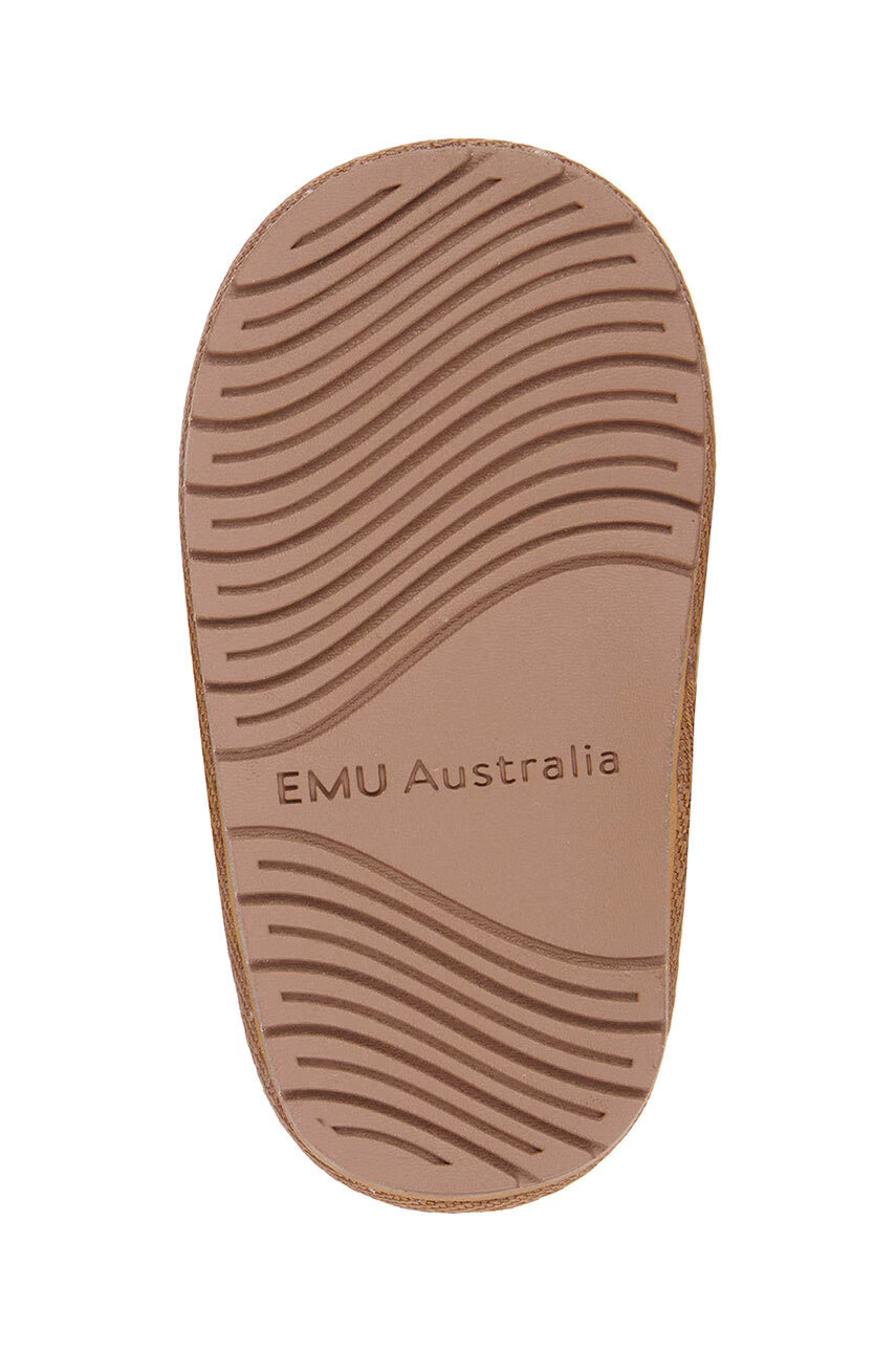 Emu Australia Детски велурени апрески Toddle Mintaro в кафяво - Pepit.bg