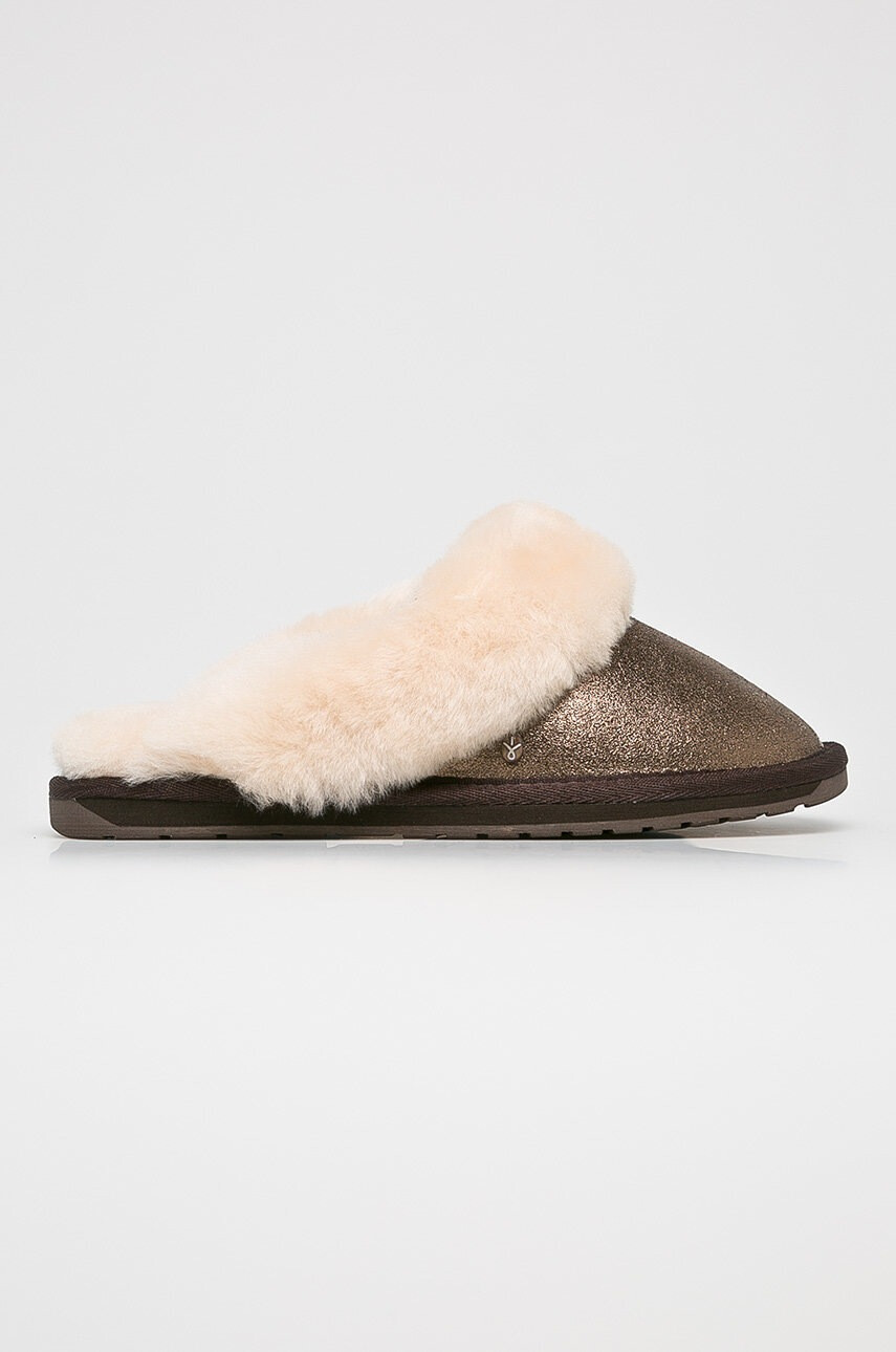 Emu Australia Пантофи Jolie Metallic Chocolate - Pepit.bg