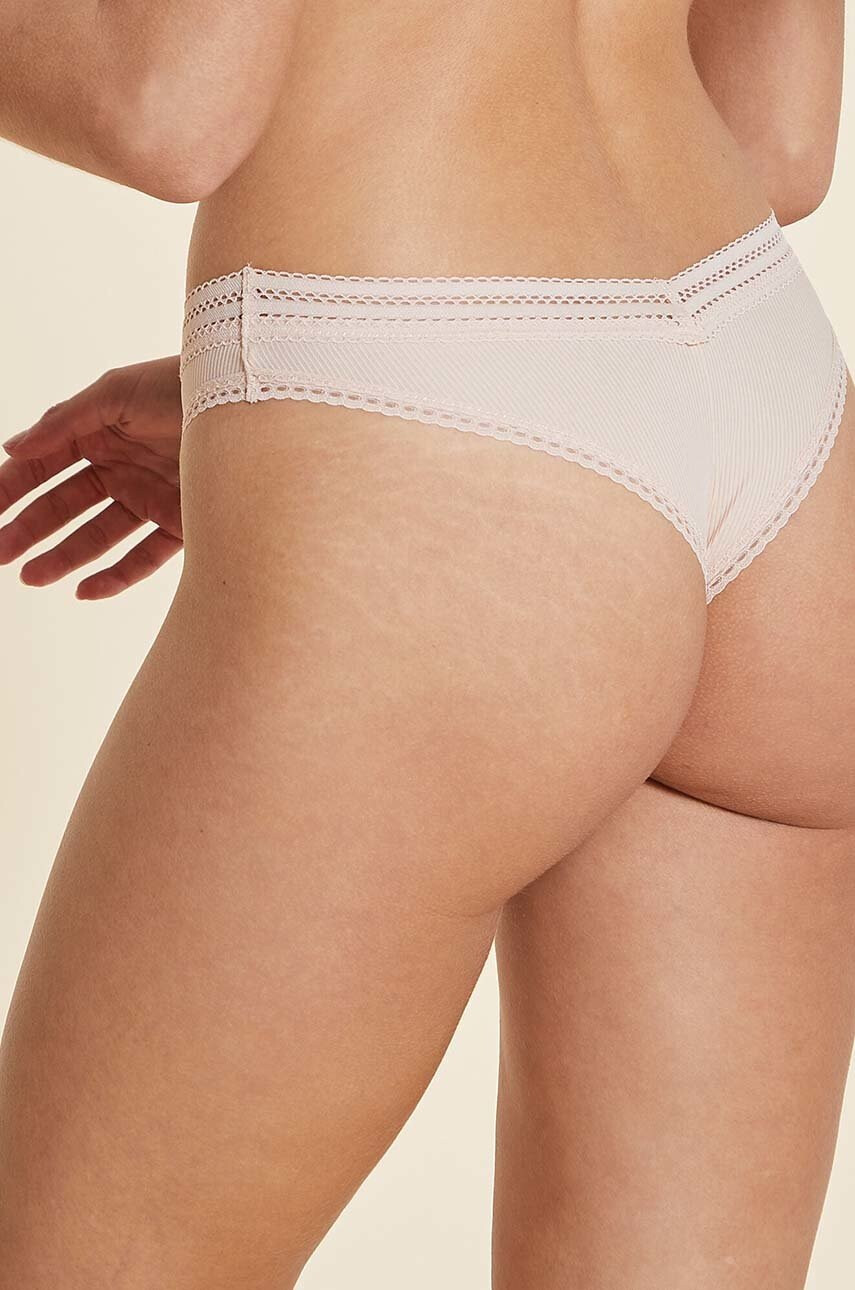 Etam Бикини Power - Tanga V-shape - Naturel в бежово - Pepit.bg