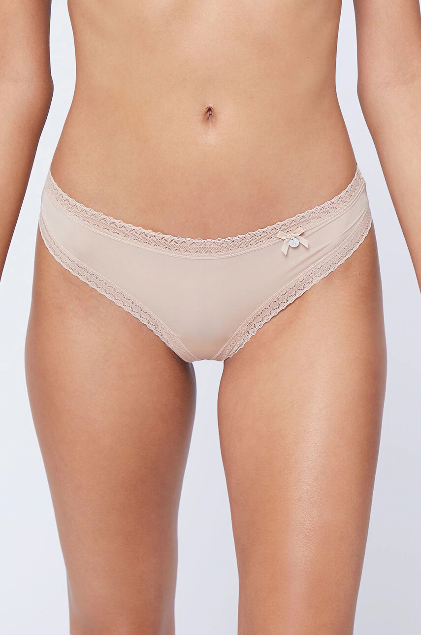 Etam Прашки Easy - String - Peau в бежово - Pepit.bg