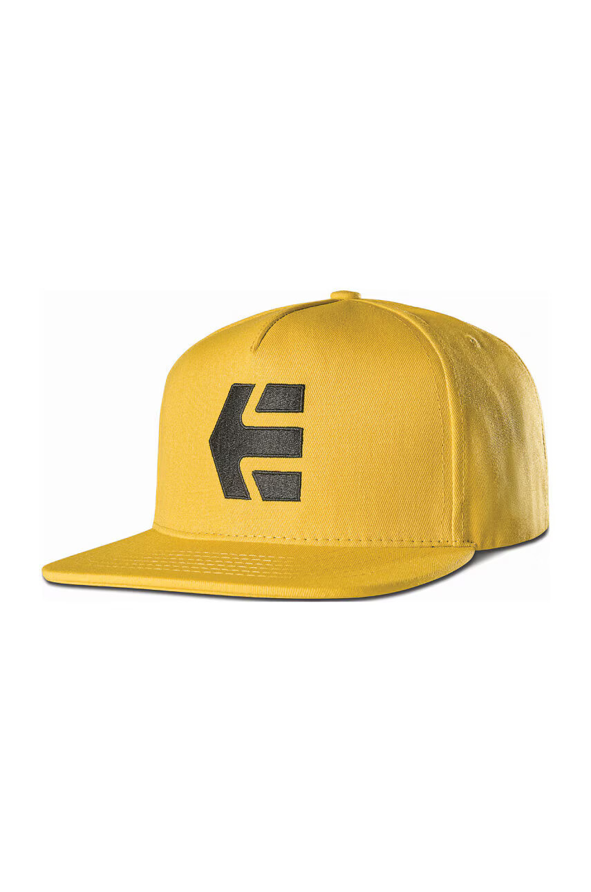 Etnies Шапка Icon в жълто с апликация - Pepit.bg