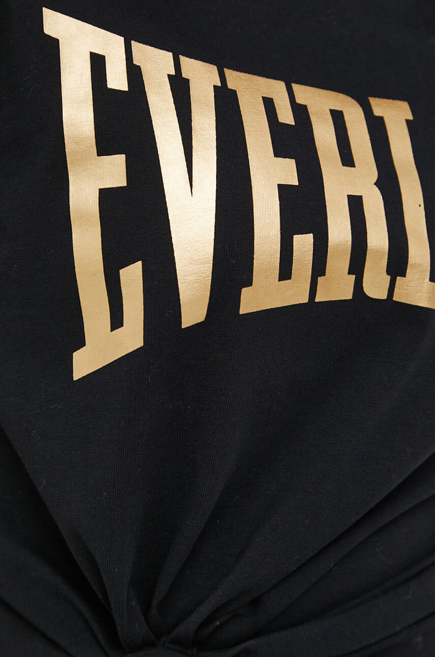 Everlast Памучна тениска в черно - Pepit.bg