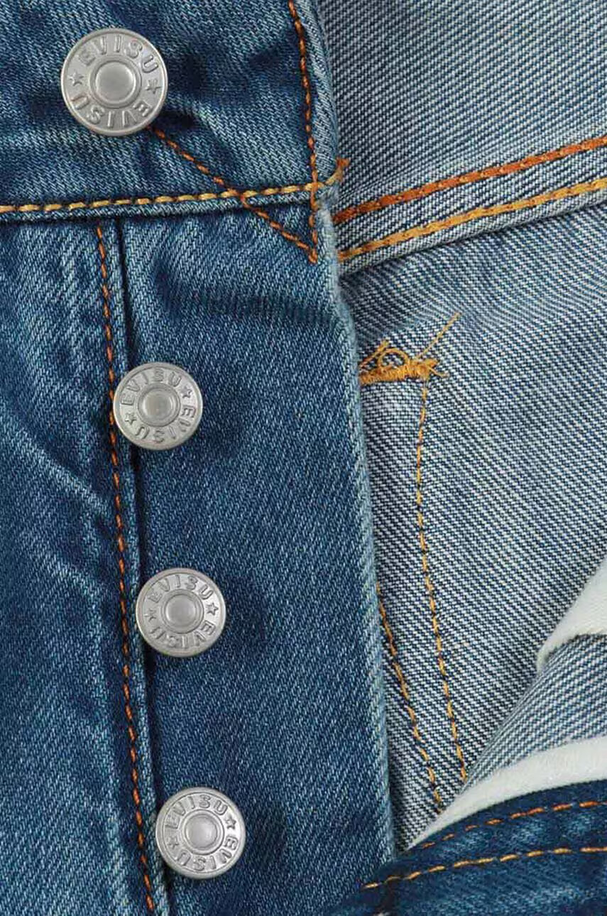 Evisu Дънки Graffiti Daruma Pocket Printed Jeans в синьо 2ESHTM3JE12517CT INDIGO MID TONE - Pepit.bg