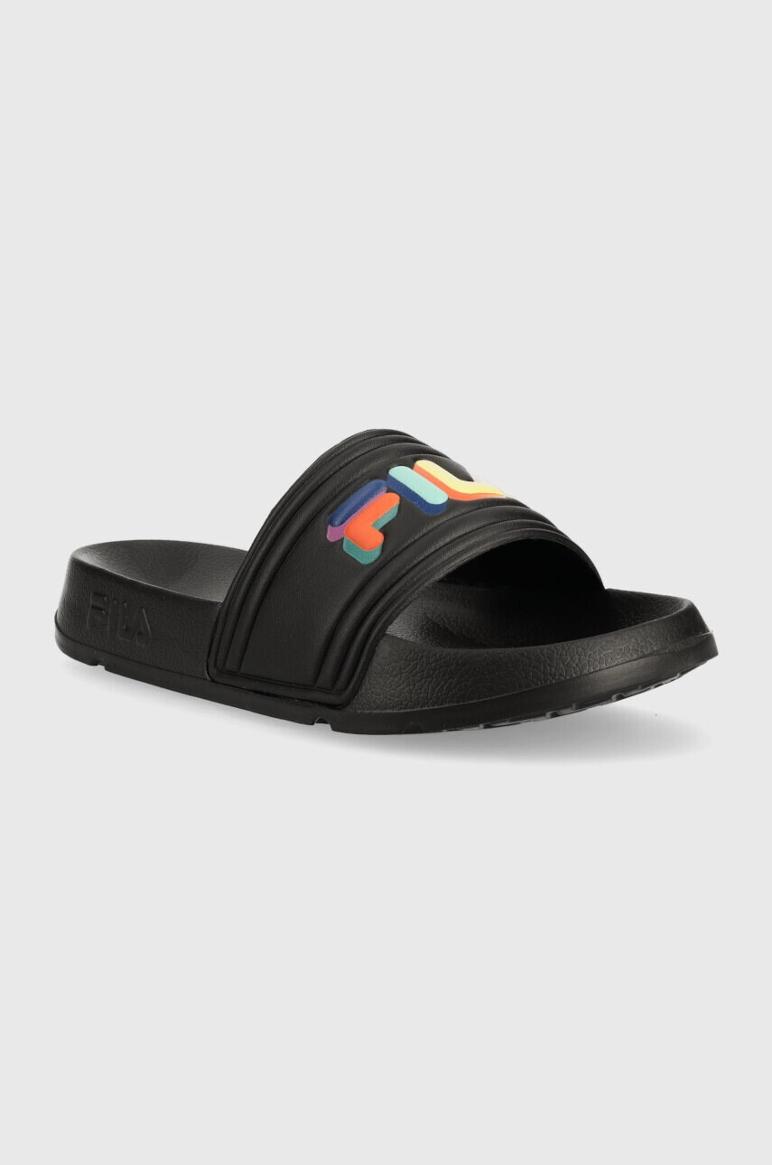 Fila Чехли MORRO BAY LOGO в черно - Pepit.bg