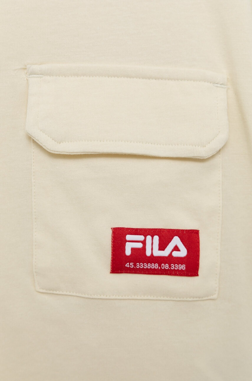 Fila Детска памучна тениска в бежово - Pepit.bg
