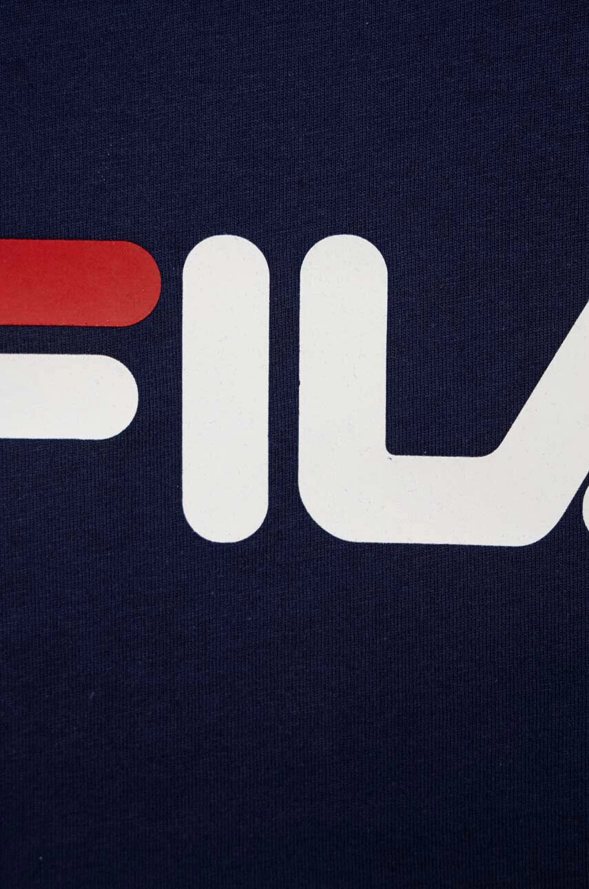 Fila Детска памучна тениска в тъмносиньо с принт - Pepit.bg