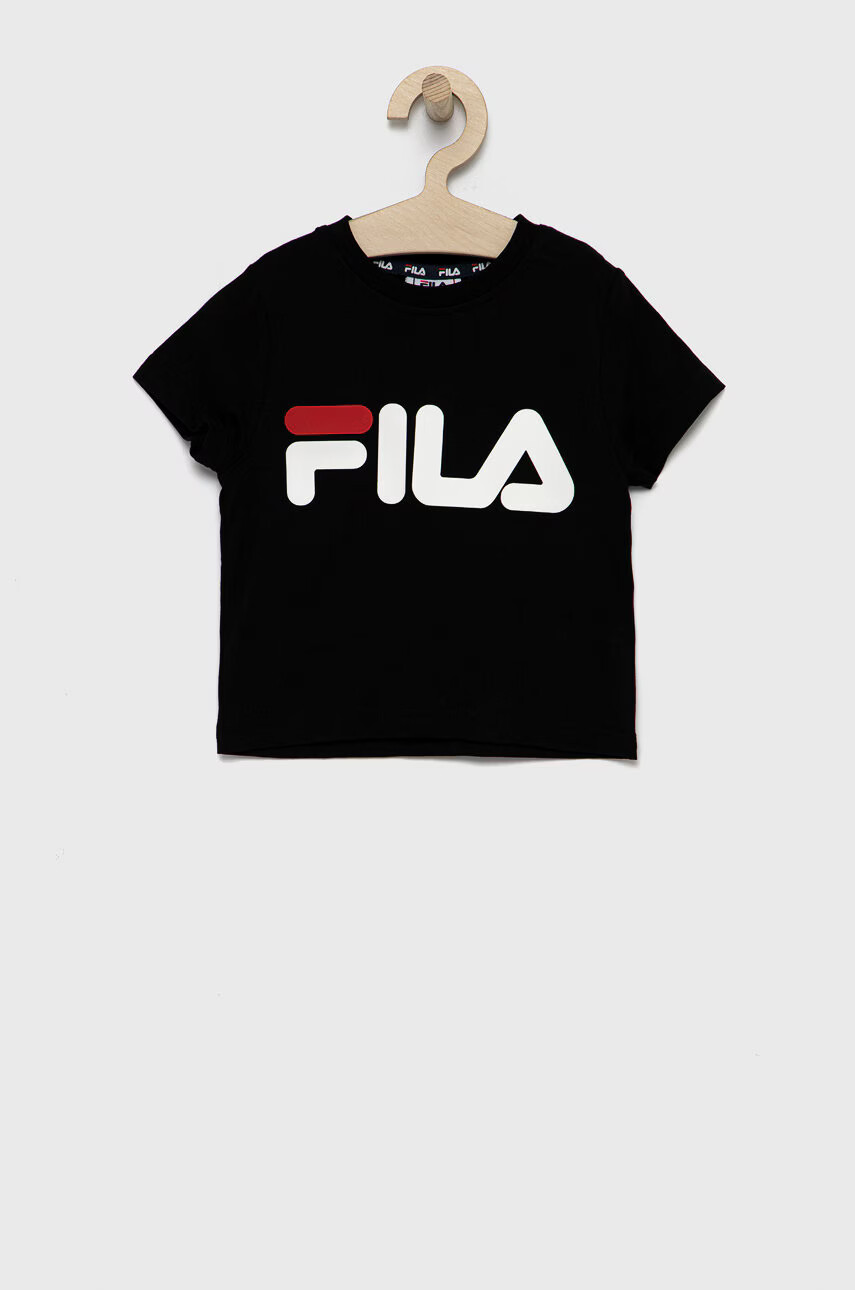 Fila Детска тениска в бяло с изчистен дизайн - Pepit.bg