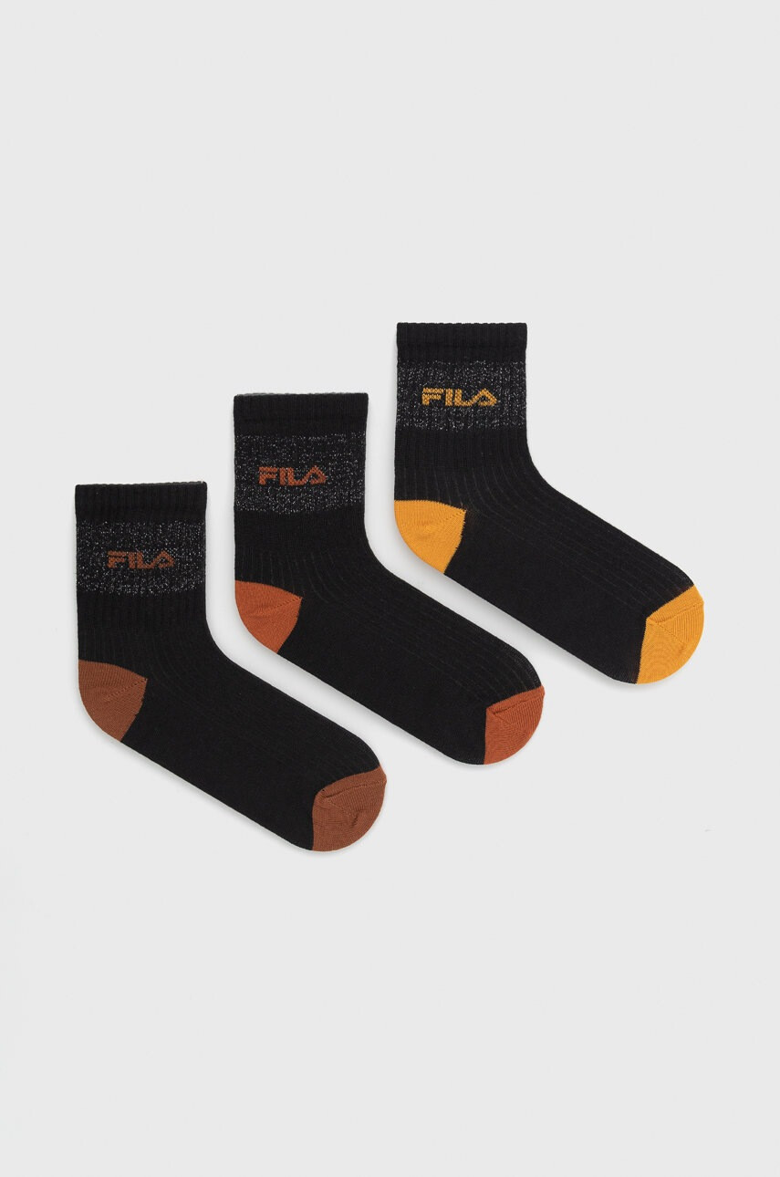 Fila Детски чорапи (3 чифта) в черно - Pepit.bg