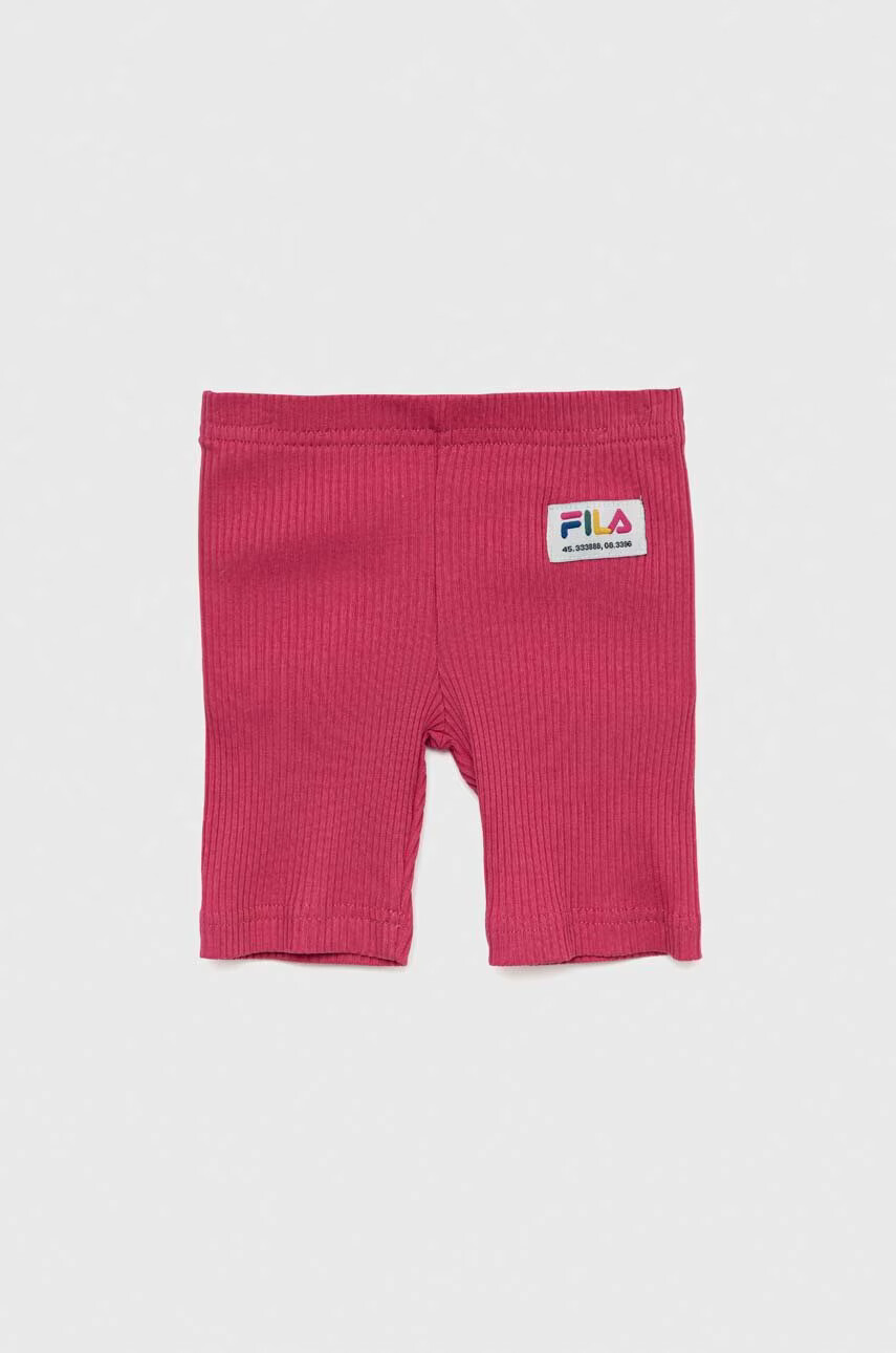 Fila Детски къси панталони в розово с апликация - Pepit.bg