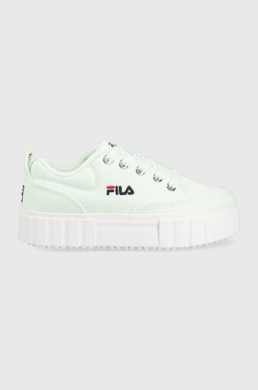 Fila Детски ниски кецове в тюркоазено - Pepit.bg