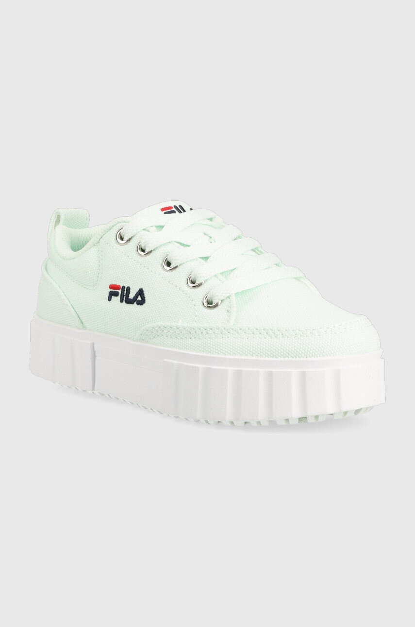 Fila Детски ниски кецове в тюркоазено - Pepit.bg