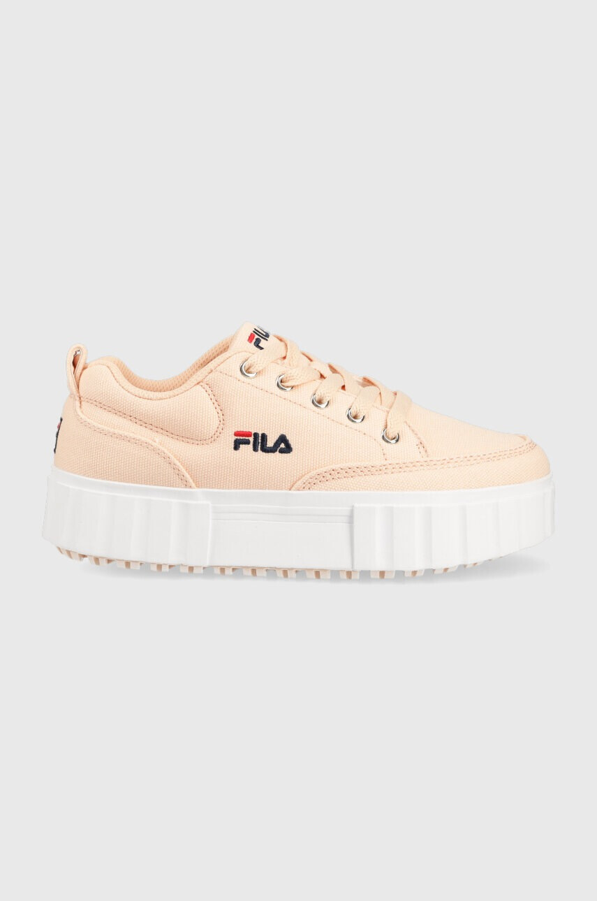 Fila Детски ниски кецове в оранжево - Pepit.bg