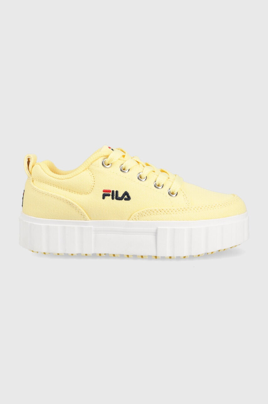 Fila Детски ниски кецове в оранжево - Pepit.bg