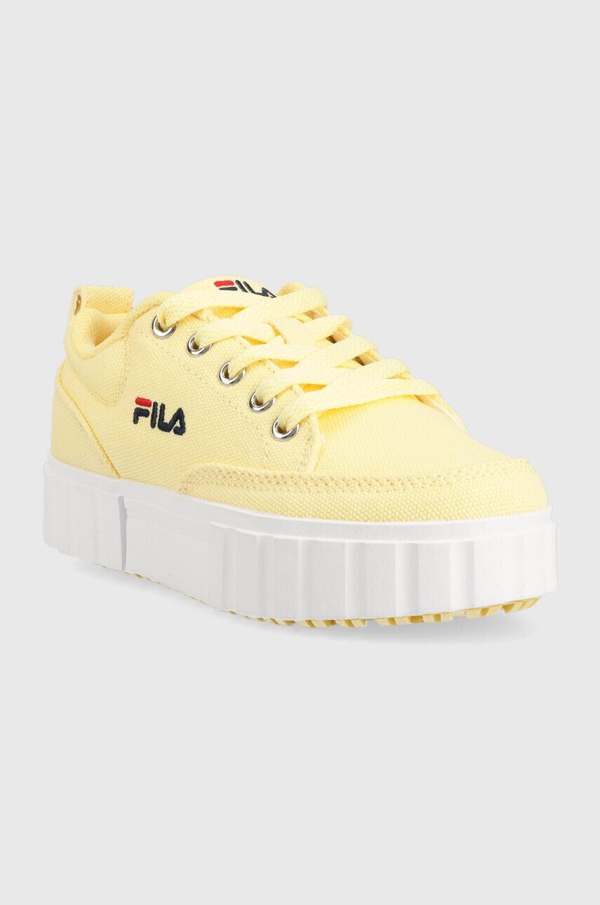 Fila Детски ниски кецове в оранжево - Pepit.bg