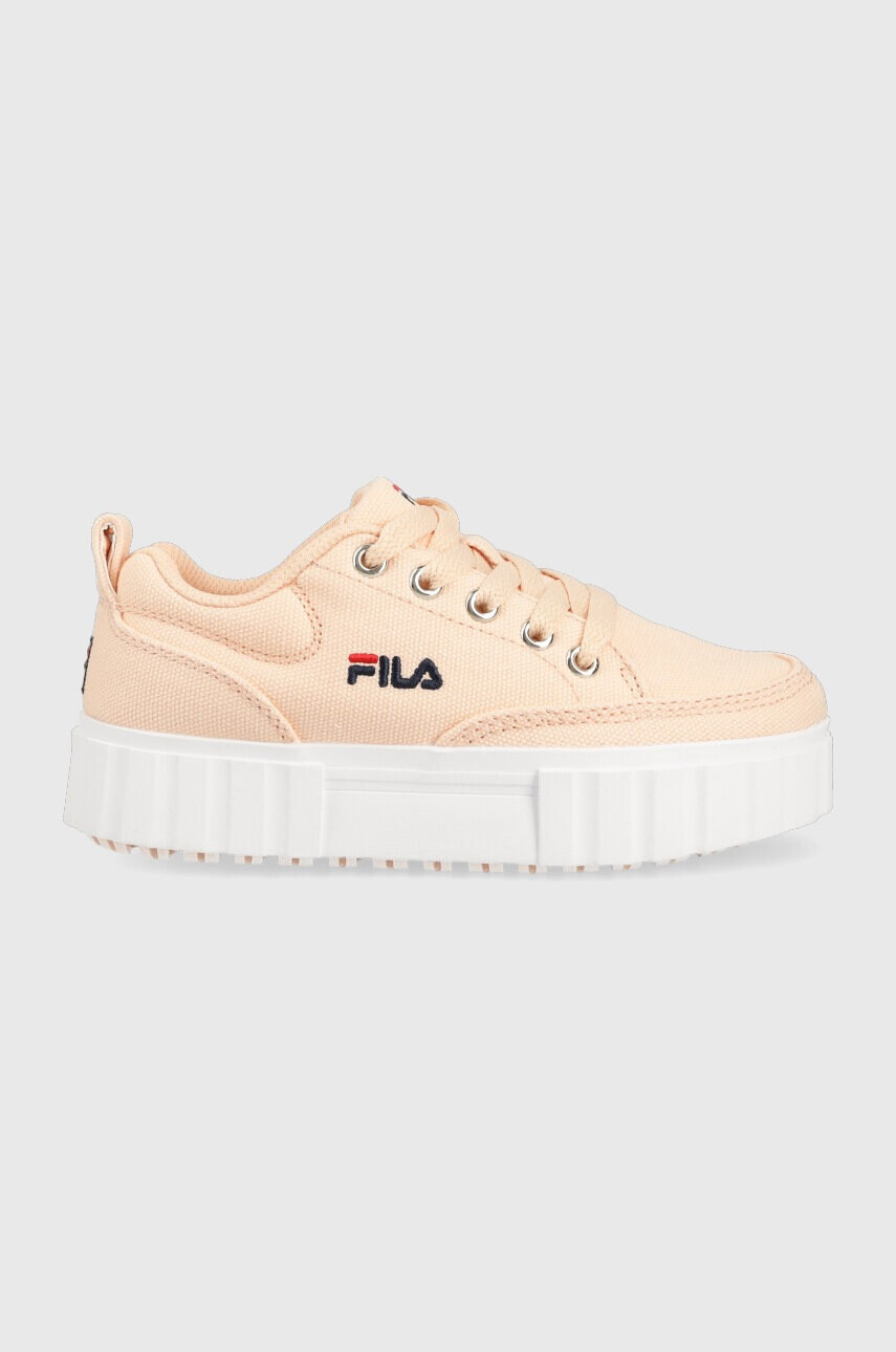 Fila Детски ниски кецове в оранжево - Pepit.bg