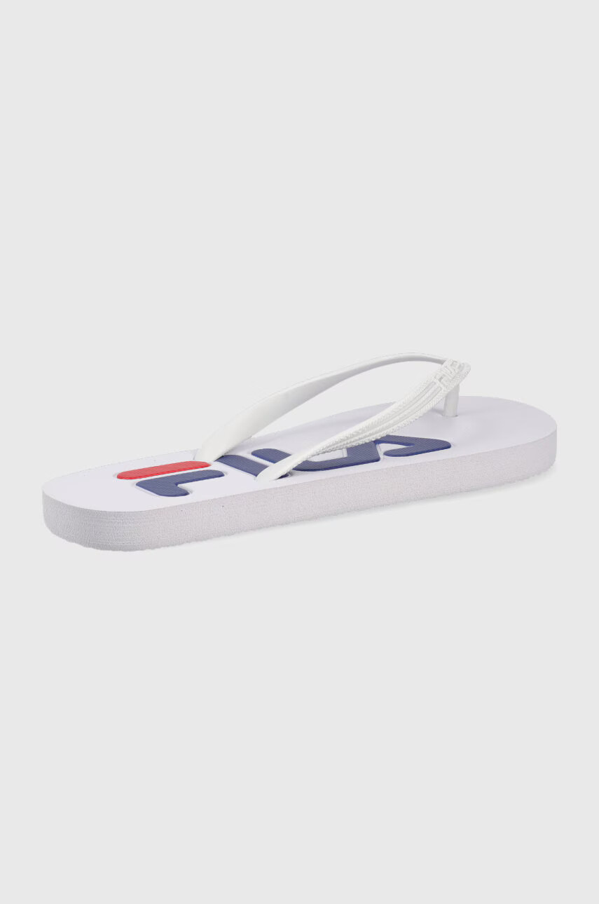 Fila Джапанки Troy дамски в бяло с равна подметка - Pepit.bg