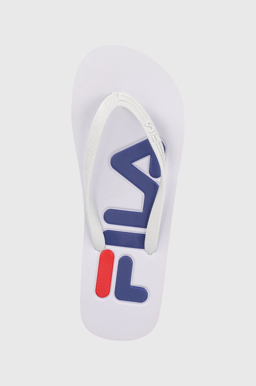 Fila Джапанки Troy дамски в бяло с равна подметка - Pepit.bg