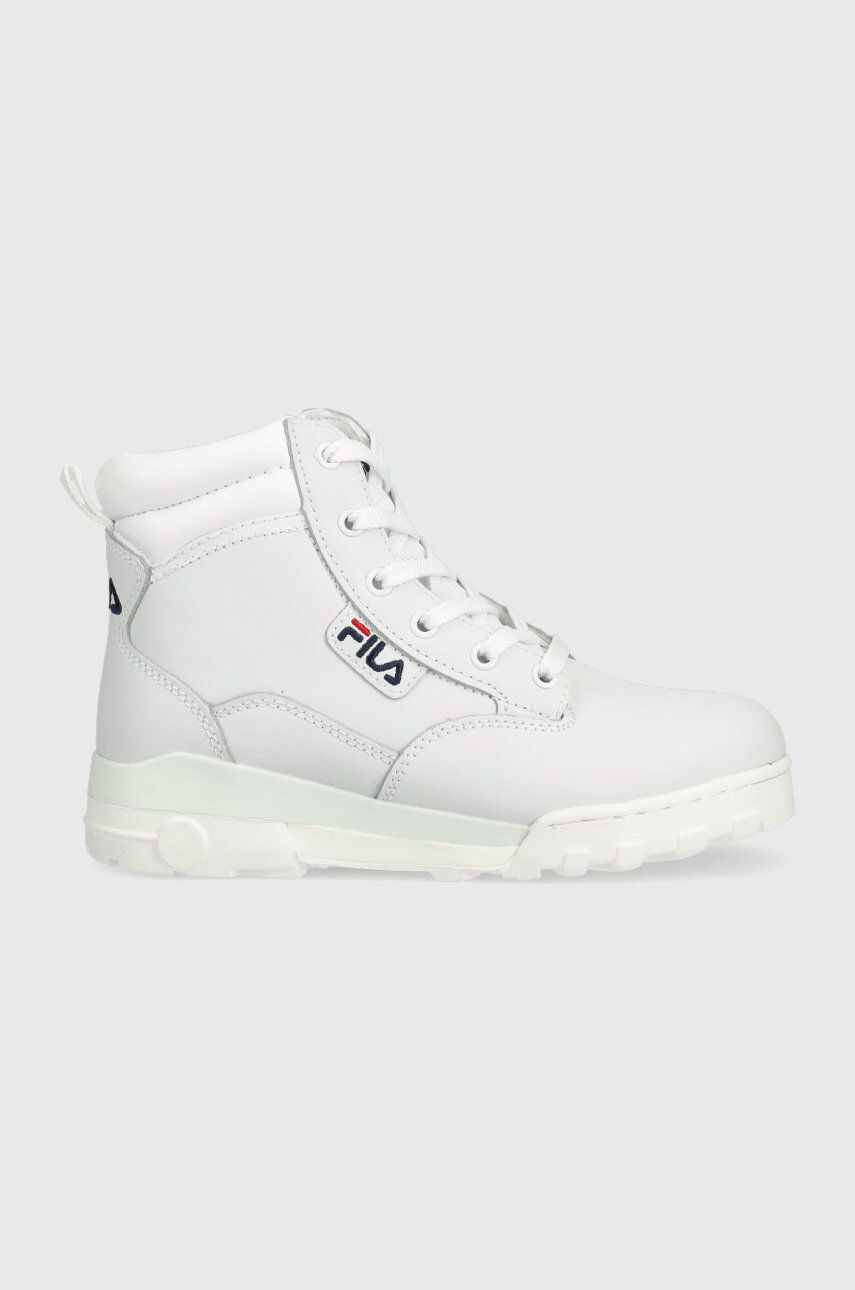 Fila Кожени кубинки Grunge Ii L в бяло с платформа - Pepit.bg