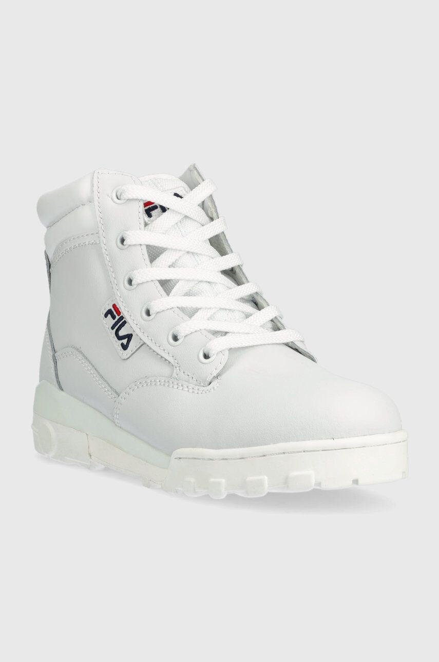 Fila Кожени кубинки Grunge Ii L в бяло с платформа - Pepit.bg