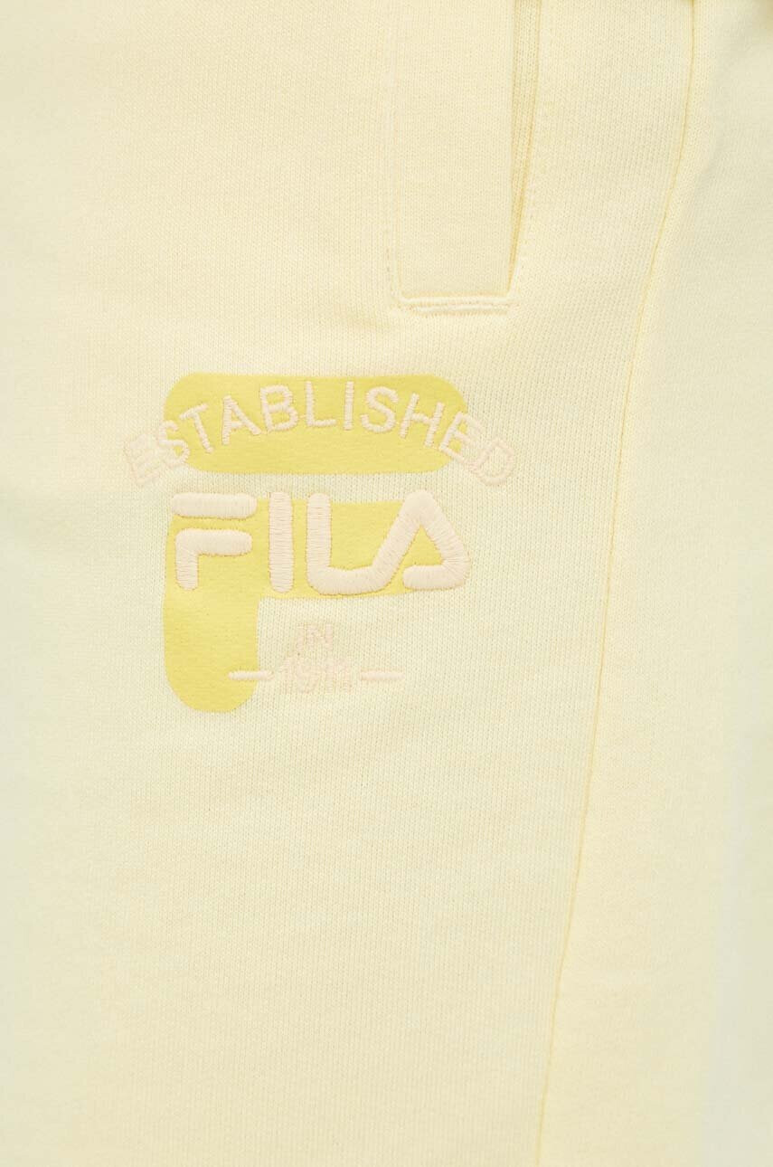 Fila Памучен къс панталон в жълто - Pepit.bg