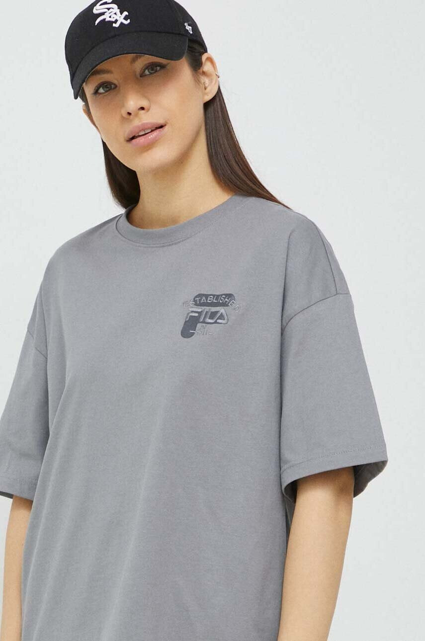 Fila Памучна тениска в сиво - Pepit.bg