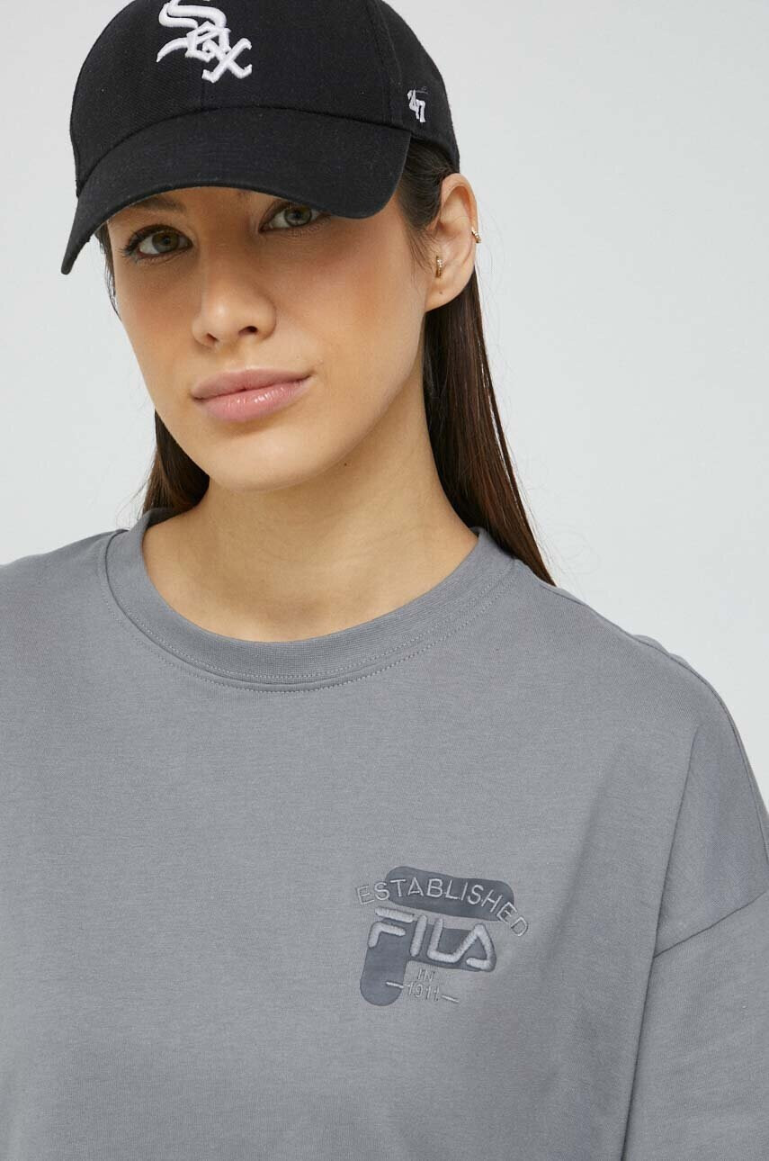 Fila Памучна тениска в сиво - Pepit.bg