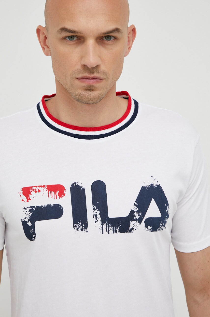 Fila Пижама мъжка в бяло с принт - Pepit.bg