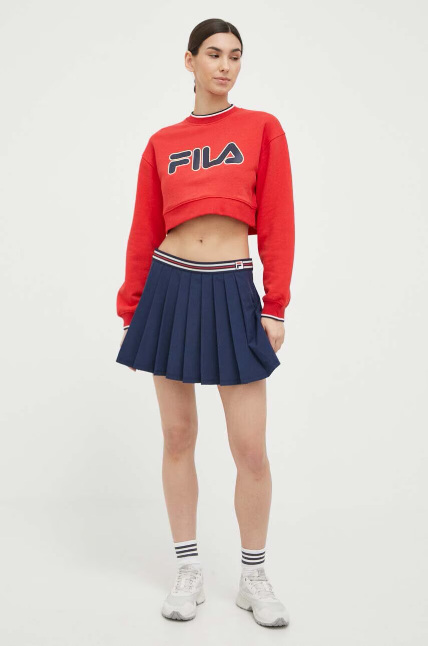 Fila Пола x Hailey Bieber в тъмносиньо къс модел разкроен модел - Pepit.bg