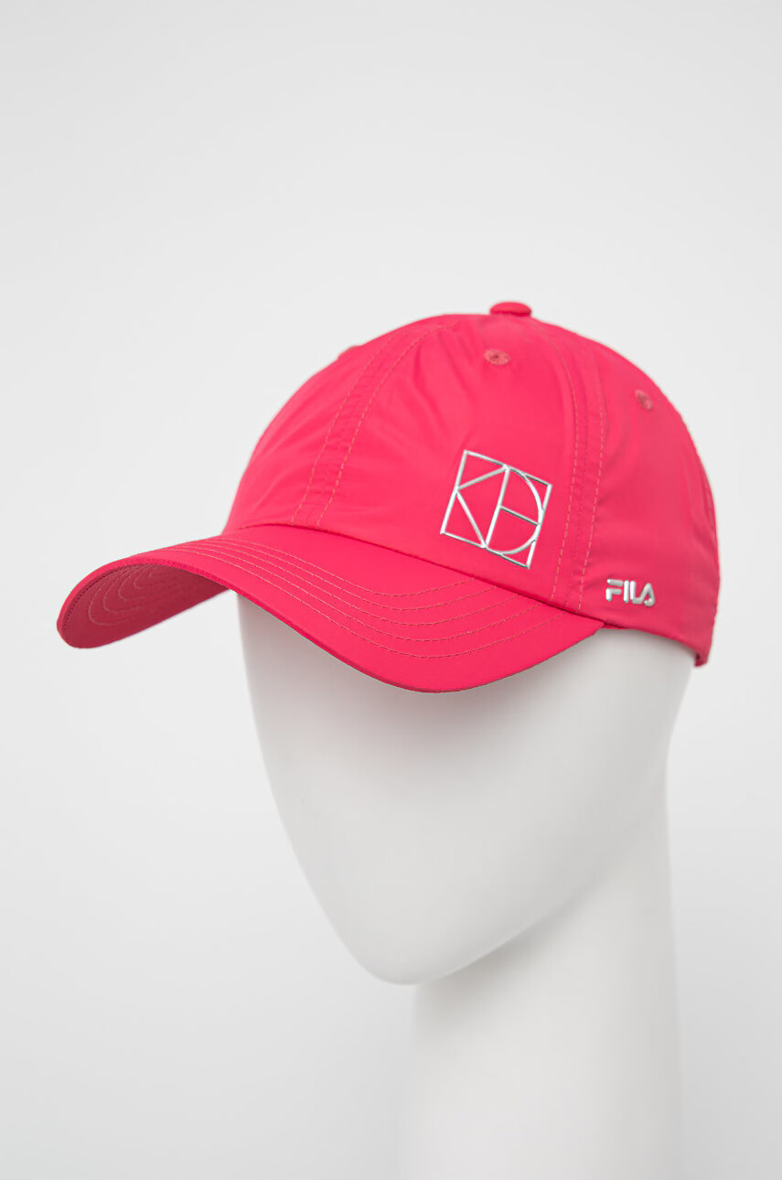 Fila Шапка в розово с изчистен дизайн - Pepit.bg
