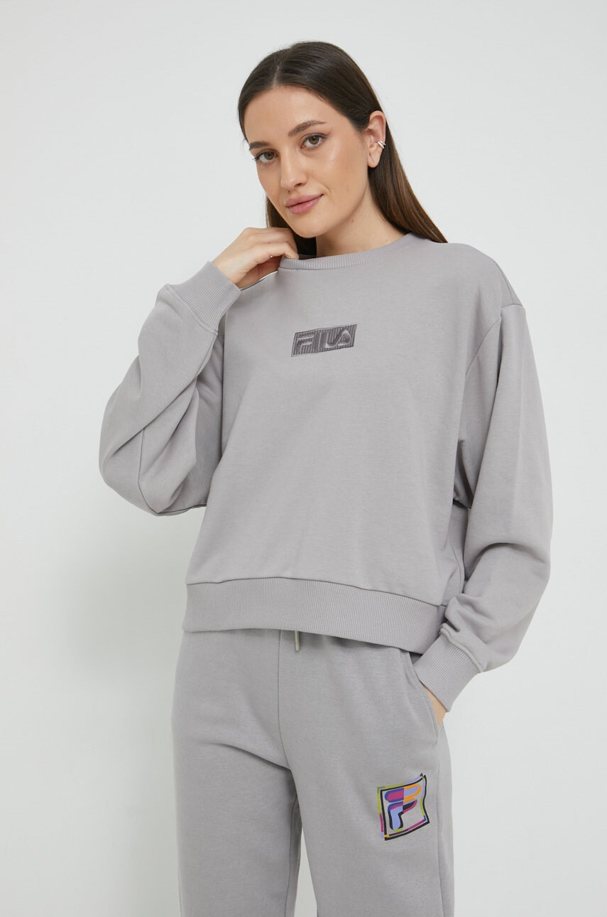 Fila Суичър в сиво с изчистен дизайн - Pepit.bg