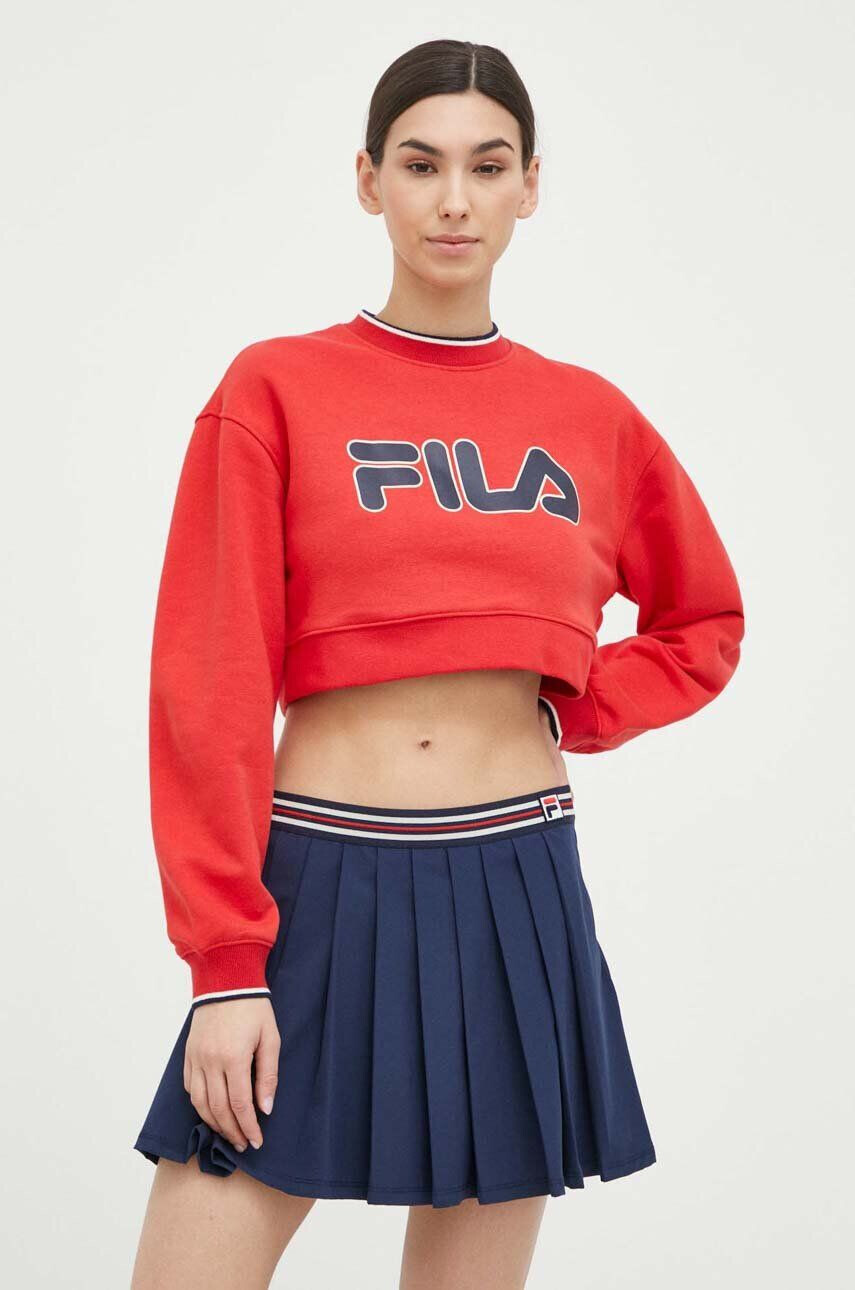 Fila Суичър x Hailey Bieber в червено с принт - Pepit.bg