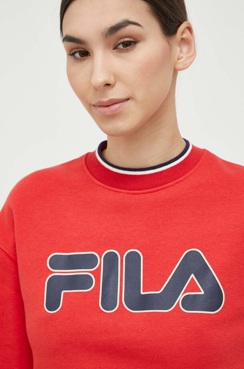 Fila Суичър x Hailey Bieber в червено с принт - Pepit.bg